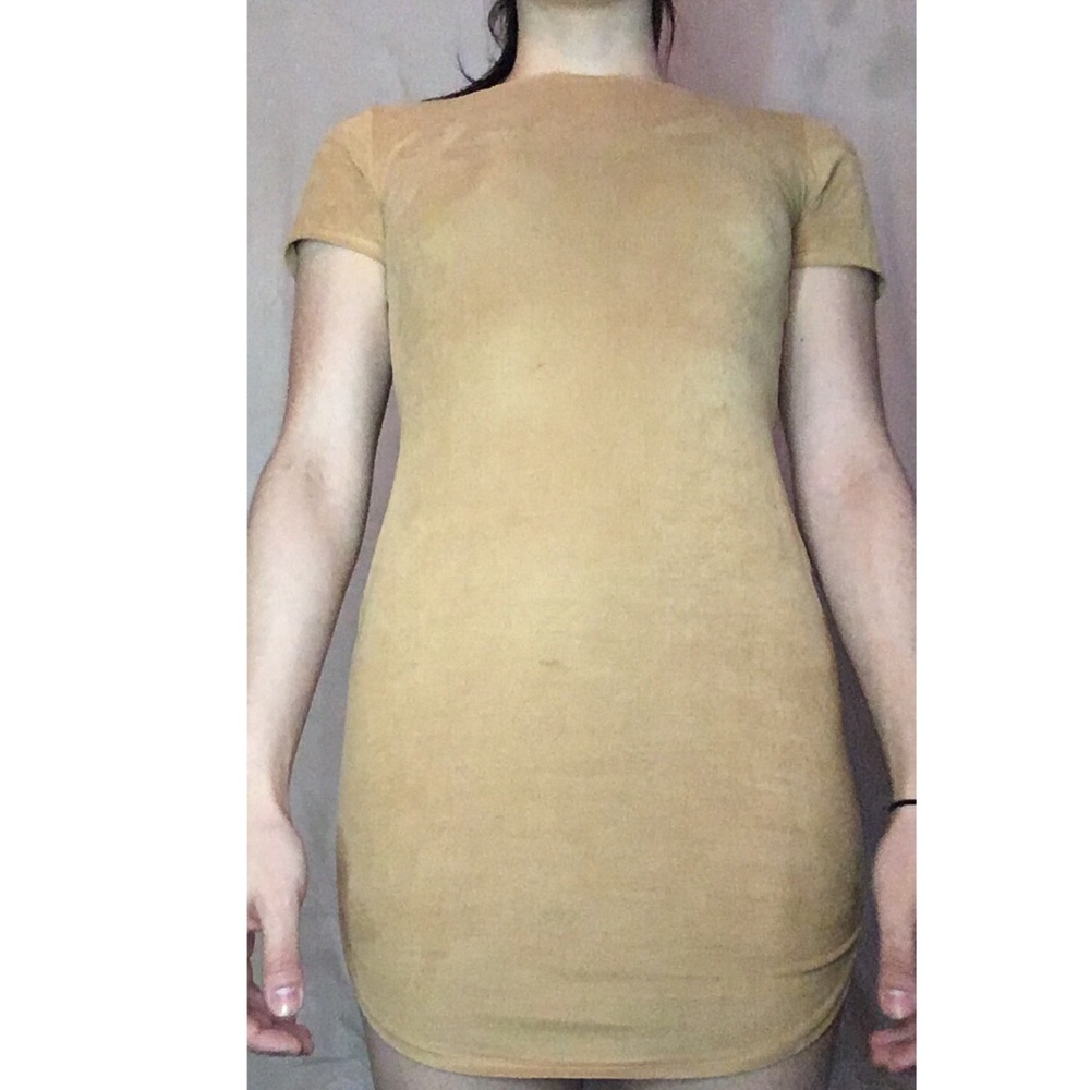 Suede party dress